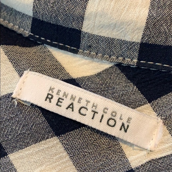 Reaction by Kenneth Cole buffalo plaid navy check - Picture 2 of 11
